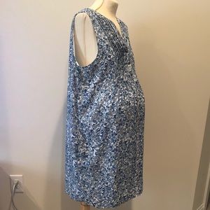 Gap Maternity blue floral dress